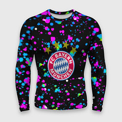 Рашгард мужской Бавария Мюнхен краски неон, цвет: 3D-принт