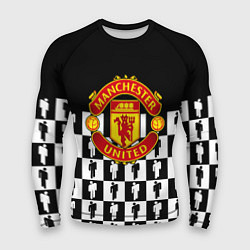 Рашгард мужской Манчестер Юнайтед люди паттерн, цвет: 3D-принт