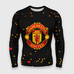 Рашгард мужской Манчестер Юнайтед пиксели, цвет: 3D-принт
