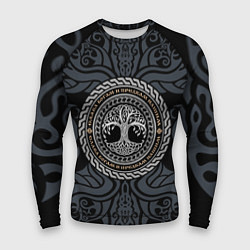 Мужской рашгард Древо жизни в орнаменте - слава богам и предкам
