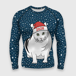 Мужской рашгард Кот мем - 2026