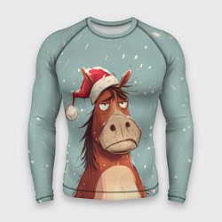 Мужской рашгард Недовольная лошадка