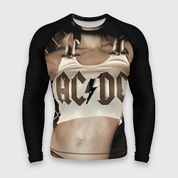 Рашгард мужской AC/DC Girl, цвет: 3D-принт