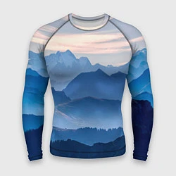Рашгард мужской Горы, цвет: 3D-принт