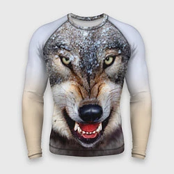 Рашгард мужской Взгляд волка, цвет: 3D-принт