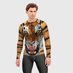 Рашгард мужской Взгляд тигра, цвет: 3D-принт — фото 2