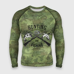 Рашгард мужской Hunting & Fishing, цвет: 3D-принт