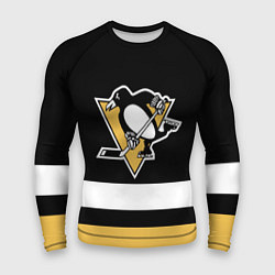 Мужской рашгард Pittsburgh Penguins: Black