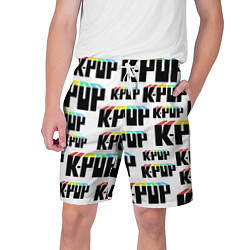 Шорты на шнурке мужские K-pop Pattern, цвет: 3D-принт