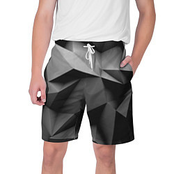Шорты на шнурке мужские Gray abstraction, цвет: 3D-принт