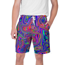 Шорты на шнурке мужские Цветная текстура 5, цвет: 3D-принт