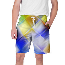 Шорты на шнурке мужские Colorful squares, цвет: 3D-принт