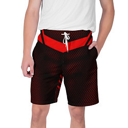 Шорты на шнурке мужские Красная броня, цвет: 3D-принт
