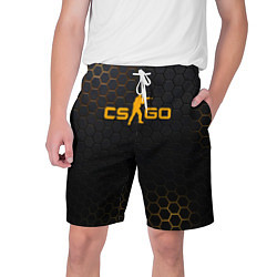 Шорты на шнурке мужские CS:GO Carbon Style, цвет: 3D-принт