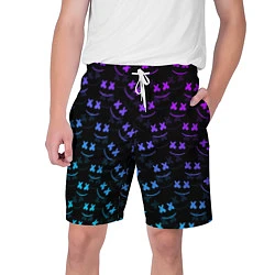 Шорты на шнурке мужские Marshmello: Dark Neon, цвет: 3D-принт