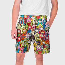 Мужские шорты Весёлые матрешки