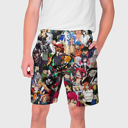 Шорты на шнурке мужские All of Anime, цвет: 3D-принт