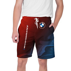 Шорты на шнурке мужские BMW БМВ, цвет: 3D-принт