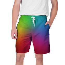 Шорты на шнурке мужские Смешанные матовые цвета, цвет: 3D-принт