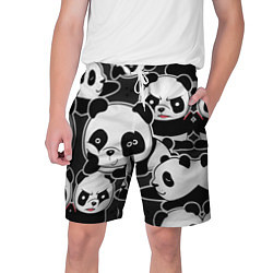 Шорты на шнурке мужские Смешные панды, цвет: 3D-принт