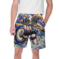 Шорты на шнурке мужские Граффити HIP-HOP, цвет: 3D-принт