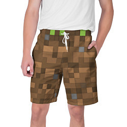 Шорты на шнурке мужские Minecraft камуфляж, цвет: 3D-принт