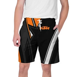 Шорты на шнурке мужские KTM КТМ, цвет: 3D-принт