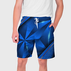Мужские шорты 3D абстрактные фигуры BLUE