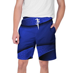 Шорты на шнурке мужские 3D BLUE Вечерний синий цвет, цвет: 3D-принт