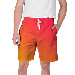 Шорты на шнурке мужские Градиент заря, цвет: 3D-принт