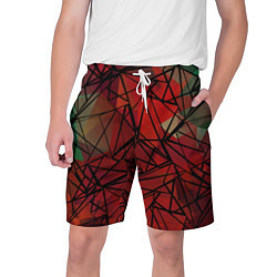 Шорты на шнурке мужские Абстрактный геометрический, цвет: 3D-принт