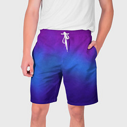 Шорты на шнурке мужские Leather gradient, цвет: 3D-принт