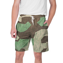 Шорты на шнурке мужские Камуфляж хаки армейский, цвет: 3D-принт