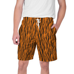 Шорты на шнурке мужские Тигровые Полосы, цвет: 3D-принт