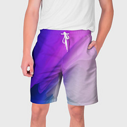 Шорты на шнурке мужские Волновой Градиент, цвет: 3D-принт