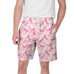 Мужские шорты Розовые Единороги