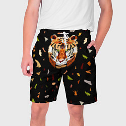 Мужские шорты Кусочки Тигра