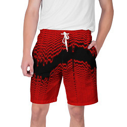 Шорты на шнурке мужские Красная волна, цвет: 3D-принт