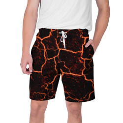 Шорты на шнурке мужские Раскаленная лаваhot lava, цвет: 3D-принт