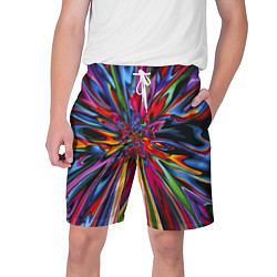 Шорты на шнурке мужские Color pattern Impressionism, цвет: 3D-принт