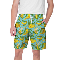 Шорты на шнурке мужские Banana pattern Summer Fashion 2022, цвет: 3D-принт