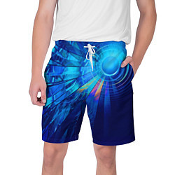 Мужские шорты Неоновый фрактальный хвост кометы Абстракция Neon