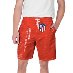 Шорты на шнурке мужские АТЛЕТИКО Atletico Madrid Sport Гранж, цвет: 3D-принт