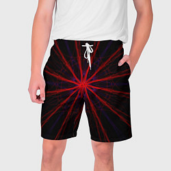 Мужские шорты Красный эфир 3D - абстракция