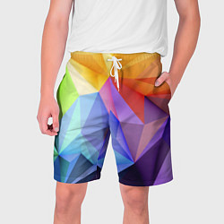 Шорты на шнурке мужские Зд радуга, цвет: 3D-принт