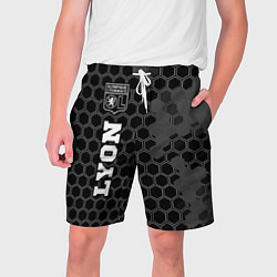 Шорты на шнурке мужские Lyon Sport на темном фоне FS, цвет: 3D-принт