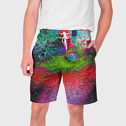 Шорты на шнурке мужские Pointillism Art Fashion trend, цвет: 3D-принт