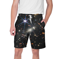 Шорты на шнурке мужские NASA: Скопление Галактик, цвет: 3D-принт