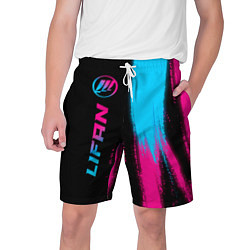 Мужские шорты Lifan - neon gradient: по-вертикали