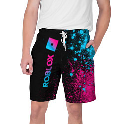 Мужские шорты Roblox - neon gradient: по-вертикали